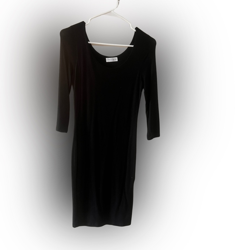 Elegant Black Long Sleeve Dress